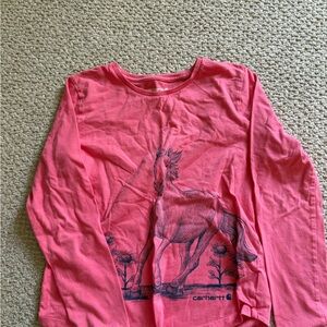 Carhartt Kids Coral Horse Graphic Long Sleeve Tee